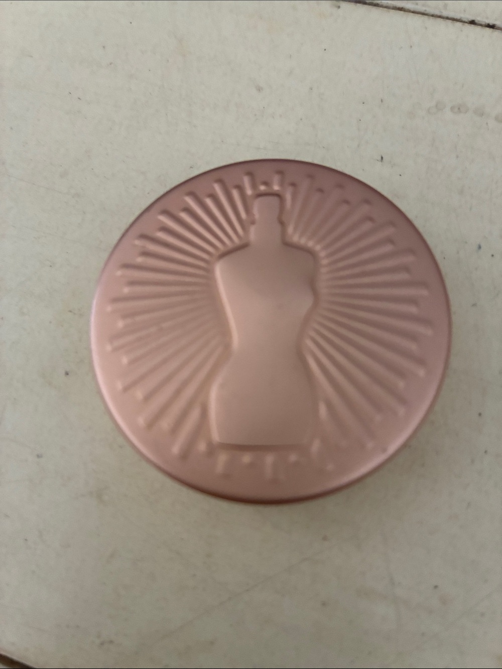 Pressed Powder Compact — Rose Gold Tone